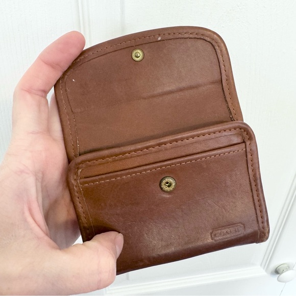 Coach Vintage Brown Leather Wallet & Key Case - Picture 10 of 16